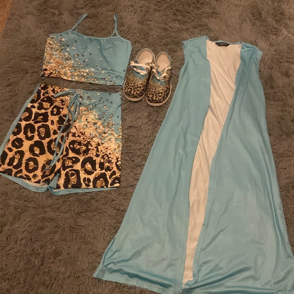 leopard print outfit NWOT
